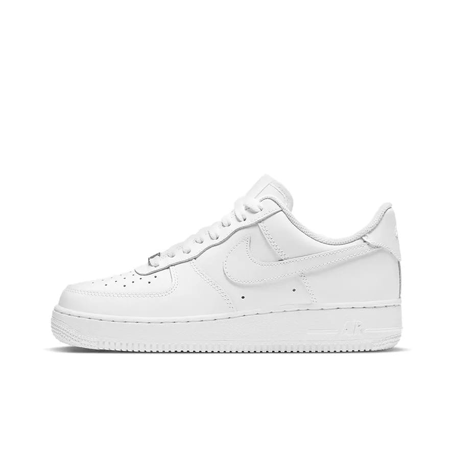 Nike x Air Force 1 "box logo" 舒適 低筒 板鞋 男女同款 白色 - 白色 - 查看 1