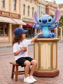 Disney Camiseta de manga corta con estampado "Stitch" para niña, para vacaciones, tallas 4-10 - Blanco - Ver 6