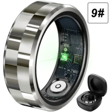 GAWSUG Smart Ring With Charging Case, IP68 Waterproof Health Tracker, Gesture Control & Remote Camera, Stainless Steel Fitness Ring For Android IOS, Sleep & Step Monitor, Motion Games Support - View 8