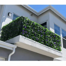 1pc Retractable Privacy Screen, Suitable For Balcony Patio Outdoor, Artificial Privacy Screen Decor, Faux Evergreen Vine Fence Panel, Applicable For Outdoor Wall, Garden Backyard Home Decor - Multiple Styles - View 9
