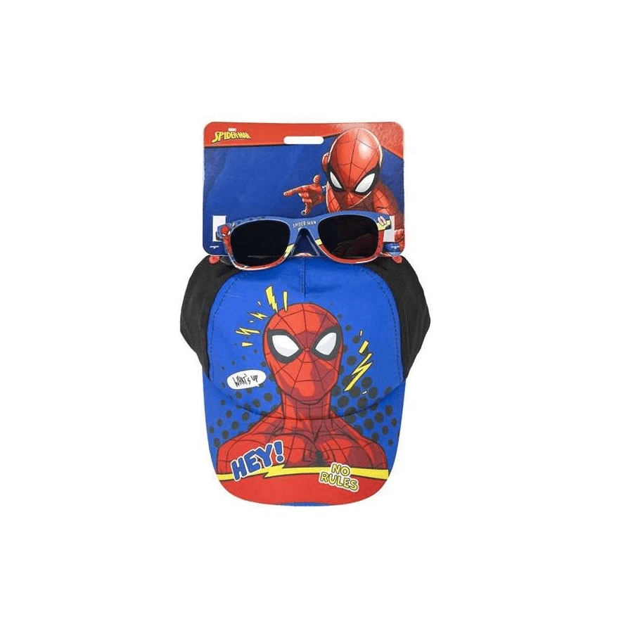 Cerdá Marvel Gorra Set Gafas De Sol Spiderman  53 Cm Producto Oficial  ✔Entrega 24/48h en España ( Peninsula ) CERDA - Multicolor - Ver 1