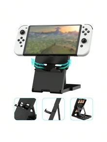 Giá đỡ để bàn có thể gập lại, tương thích với máy chơi game Switch, giá đỡ di động cho máy chơi game có thể điều chỉnh góc độ. - Xem 3