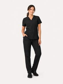 U4U Women's Fluid-Resistant  Set Barcelona - 黑色 - 查看 1