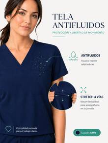 U4U Women's Fluid-Resistant  Set Barcelona - 藏蓝色 - 查看 2