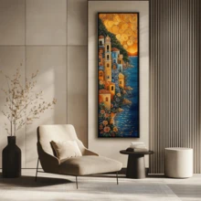 1pc/3pcs/Set Amalfi Coast Prints: Panoramic Wall Art From Italy And The Mediterranean - A - View 3