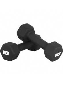 CAP Barbell Neoprene Dumbbell Weights Pairs & Sets| Multiple Colors - Black - View 1