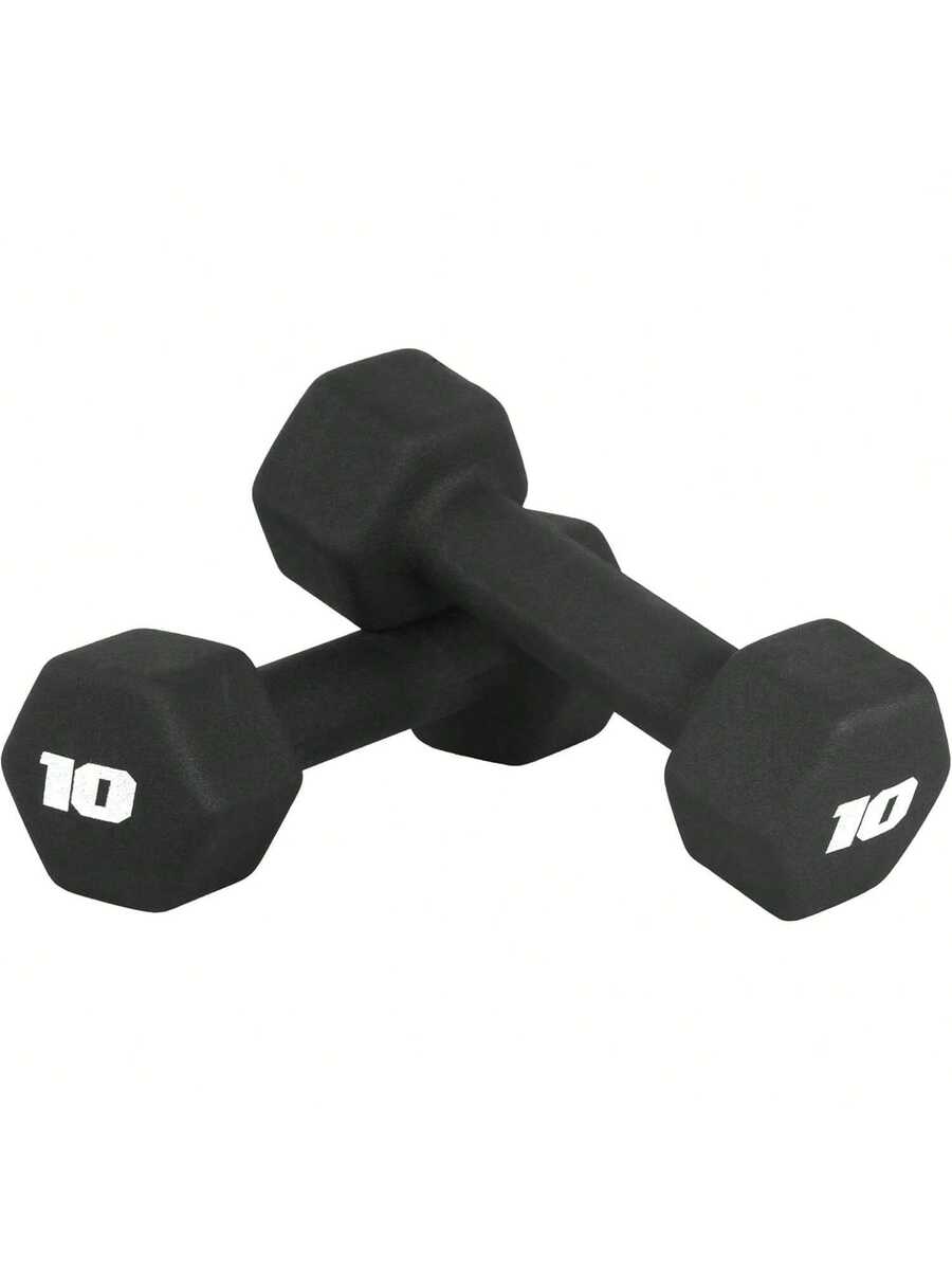 CAP Barbell Neoprene Dumbbell Weights Pairs & Sets| Multiple Colors - Black - View 1