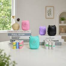 [Nhãn nhiệt trong suốt ánh vàng 57mm] Hiệu ứng in đen - Giấy nhãn nhiệt tự dính | Dùng cho mã vạch/địa chỉ/thư từ/logo/in ấn thương mại | Tương thích với máy in AI - Xem 11