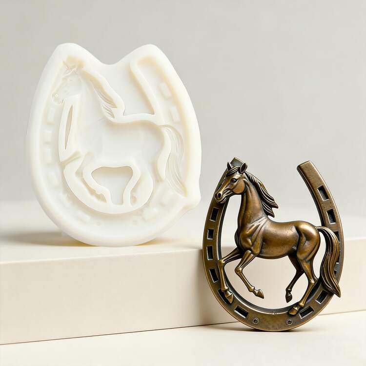 Patterned Horse Head Candy Mold, Horse Hoof Shaped Pudding Mold, Moon Pony Shaped Jelly Mold, Reusable Kitchen Baking Tools, Can Make Flower Paste, Chewing Gum, Home Decor, Plaster Crafts - View 6