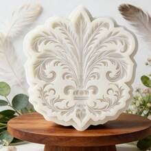Floral Themed Chocolate Silicone Mold, European Style Embossed Feather Candy Mold, Heat-Resistant And Easy-To-Clean Baking Supplies For Making Gummies, Cookies, Dough, Super Light Clay, Cream Decorations, Soap - View 4