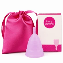 Reusable Menstrual Cup - The Most Reliable Medical Grade Silicone Period Cups - Period Essentials Intimates Products - Comfortably Use For 12 Hours (Small & Large) - L - View 9