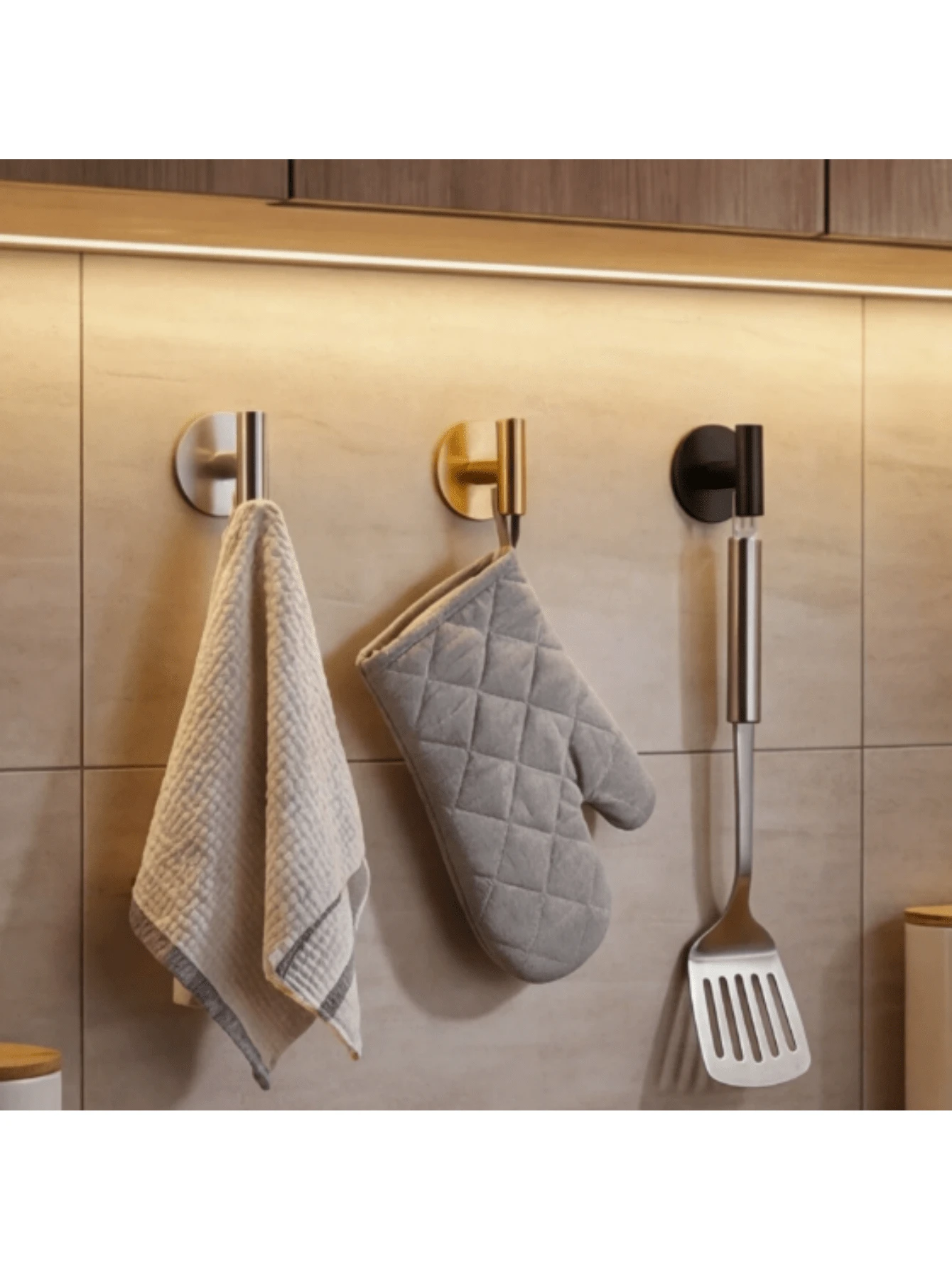 Bộ 1/2/4 móc treo phòng tắm hiện đại, giá treo khăn bền chắc, không cần khoan, giá treo khăn và bông tắm gắn tường thời trang, vật dụng thiết yếu cho gia đình. - Nhiều màu - Xem 1
