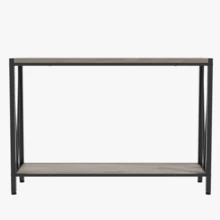 2-Tier Narrow Design For Entryway, Living Room, Console Table , - Grey - View 6