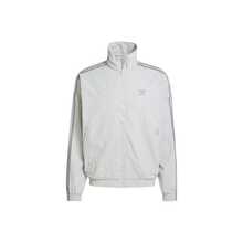 Áo khoác dài tay cổ đứng kẻ sọc adidas Originals Active Lifestyle Casual, dành cho nam, màu xám - Xám - Xem 11
