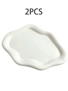Cloud-Shaped Resin Tray, Nordic Style Jewelry Storage Tray, Jewelry Collection & Display Tray, Women's Gift, Home Decor For Bedroom - White - View 14