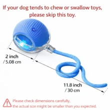 Chirping Cat Dog Toy Ball | Motion Activated USB Rechargeable Fast Rolling | Anti-Depression Interactive Play Toy For Indoor Pets ﻿ - View 10