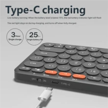 HP K231 Bluetooth Wireless Keyboard, PC & Tablet Keyboard, Long Battery Life, Portable Bluetooth Keyboard, Compatible With IPad, Smartphone, Laptop, HP 2.4G Wireless Mini Keyboard - View 6