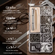Eye Glass Repairing Kit,Upgraded Eyeglass Repair Kit With Screws Eyeglass Screwdriver,Eyeglass Nose Pads,Eyeglass Ear Grips,Tweezer For Fashion Glasses - Multicolor - View 15