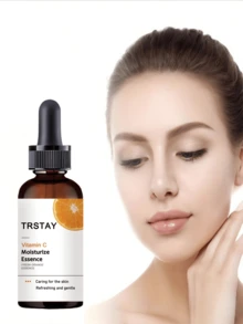 Vitamina C esencia hidratante facial, hidratación profunda para nutrir la piel, reducir las manchas oscuras, minimizar la pigmentación, adecuada para la piel oscura y desigual - Ácido hialurónico - Ver 5