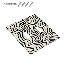 1 buc. Decor abstract cu linii alb-negru, imprimat, placă de întrerupător, potrivită pentru dormitor, baie, living, decor de perete pentru casă - Multicolor - Vizualizare 9