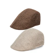 1/2/3pcs Vintage Newsboy Flat Cap, Retro Ivy Cap, Lightweight Breathable Flat Cap, Unisex Cute Plaid Newsboy Hat, Neutral Baker Hat, Soft Taxi Driver Cap, Y2K Street Fashion Accessory, Suitable For Casual, Travel And Weekend Outings - Multicolor - View 6