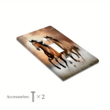 1 pieza Cubierta de placa de pared de interruptor de herradura de 1 o 2 circuitos, adecuada para renovación eléctrica de cocina y hogar - Multicolor - Ver 13