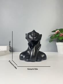 1pc Gold Color Minimalist Human Body Shaped Vase, Modern Creative Resin Material Decor, Suitable For Living Room, Kitchen, Bedroom, Entryway Cabinet, Home Decoration, Vase, Center Decor, Tabletop Decor - Multicolor - View 11