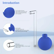1pc Tonsil Stone Remover Vacuum Kit, With PVC Suction Ball, Oral Cleaning Suction Power, Cupping Tool, Rubber Gum Stimulator - Multicolor - View 4