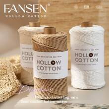 Sợi bông chải kỹ Lirisnly, sợi bông rỗng, thích hợp để đan móc thủ công các loại túi xách, gối, chăn, đồ dùng gia đình và đồ thủ công mỹ nghệ. - Màu sắc - Xem 7