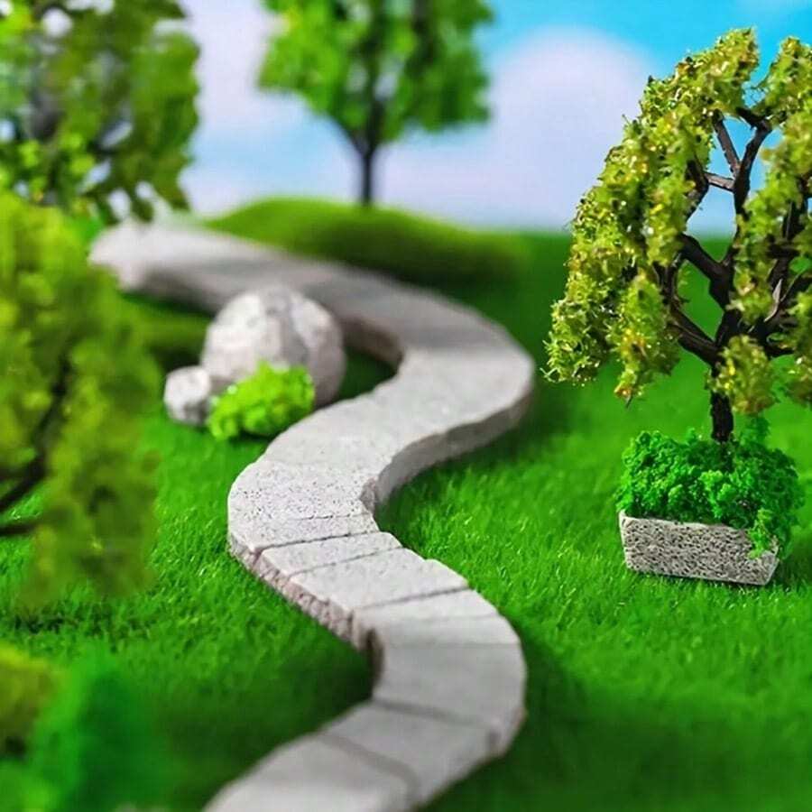 Bộ 40 khối gạch mini, trang trí tiểu cảnh rêu phong, thích hợp để tự làm đồ trang trí nhà cửa, biệt thự, lâu đài thu nhỏ, vật liệu làm mô hình kiến trúc thu nhỏ thủ công. - A - Xem 1