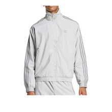 Áo khoác dài tay cổ đứng kẻ sọc adidas Originals Active Lifestyle Casual, dành cho nam, màu xám - Xám - Xem 2