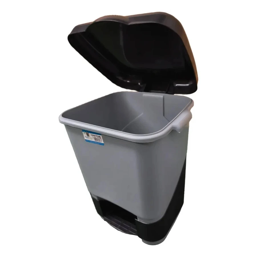 Bote De Basura Para Baño Cocina Tapa Y Pedal 20 Litros Pk - Ver 1
