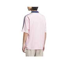 Áo thun ngắn tay dáng rộng kẻ sọc logo adidas Originals dành cho nam, màu hồng. - Hồng - Xem 3