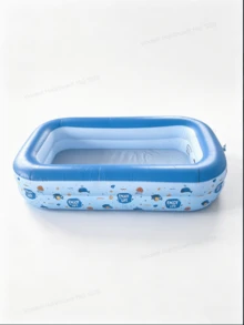 1PC150cm/59in Large Inflatable Swimming Pool And 2PCS Heavy Duty Inflatable Pool Floats Adult,Suitable For Summer Pool Parties - 150cm/59in inflatable swimming pool + pool lounge chair - View 5