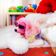 Plush Puppy Jumps, Walks, Barks And Somersaults / For Kids - Kelinci Krem - View 3