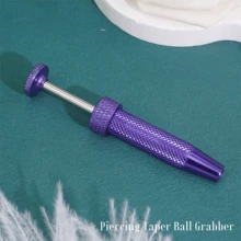 Dụng cụ gắp bi hình nón chống trượt được nâng cấp - Không chứa niken, chì, bộ dụng cụ xỏ khuyên cơ thể không gây dị ứng - Như thể hiện trong hình ảnh - Xem 11