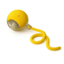 Chirping Cat Dog Toy Ball | Motion Activated USB Rechargeable Fast Rolling | Anti-Depression Interactive Play Toy For Indoor Pets ﻿ - View 11