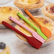 2/4pcs Colorful Small Silicone Spatula, Heat Resistant Non-Stick Cake Scraper, Soft Baking Tool For Smoothing Cream - Multicolor - View 6