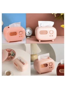Caixa de lenços de papel personalizada em formato de rádio vintage, personalizável com nome, texto, logotipo, data, etc.; Caixa de lenços de papel personalizada feita de plástico ABS, à prova d'água e resistente ao desgaste, prática e charmosa; Adequada para cozinha, sala de estar, quarto, sala de jantar, hotel, escritório, sala de estudos, mesa de cabeceira, etc.; Um item essencial de decoração que adiciona um toque único à sua casa, tornando-se uma opção de presente ideal. - Multicolorido - Ver 11