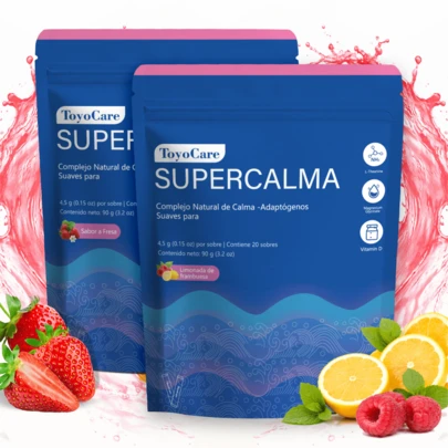  ToyoCare Bebida Relajante Natural con Ashwagandha KSM-66, Vitamina D3, Magnesio y L-Teanina, Fórmula Suave para Momentos de Calma, Formato Portátil 20 Porciones, Edición Especial Temporada Navideña