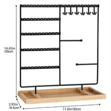 Floor Standing Jewelry Rack - Black - View 3