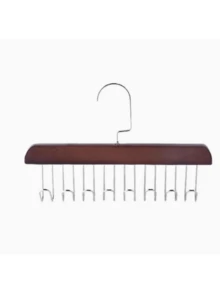 8-Hook Solid Wood Coat & Hat Rack, Space-Saving Belt & Scarf Organizer, Suitable For Gender Reveal Party, Birthday, Wedding And Holiday Celebration - Multicolor - View 5