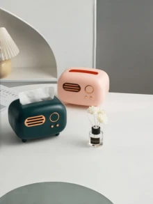 Caixa de lenços de papel personalizada em formato de rádio vintage, personalizável com nome, texto, logotipo, data, etc.; Caixa de lenços de papel personalizada feita de plástico ABS, à prova d'água e resistente ao desgaste, prática e charmosa; Adequada para cozinha, sala de estar, quarto, sala de jantar, hotel, escritório, sala de estudos, mesa de cabeceira, etc.; Um item essencial de decoração que adiciona um toque único à sua casa, tornando-se uma opção de presente ideal. - Multicolorido - Ver 6