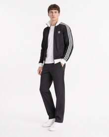 Adidas Originals Adicolor Series Three-Stripe Color-Blocked Zip-Up Long-Sleeved Jacket For Men, Black. - 黑色 - 查看 8