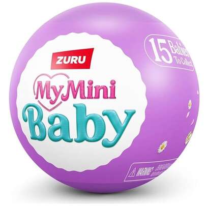  5 Sorpresas Mi Mini Bebé Serie 2 de ZURU, cápsula de misterio coleccionable, juguete para niñas, bebé miniatura realista, conjunto de juego y accesorios