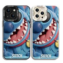 Officially Licensed Disney Lilo & Stitch Phone Case, This Protective Phone Case Features A Playful Close-Up Print Of Stitch Grinning Widely, With His Iconic "STITCH" Name Displayed At The Bottom, Made With Flexible, Durable TPU Material To Protect Against Everyday Scratches, Bumps, And Minor Impacts, With A Raised Camera Frame Printed With "GOOD LUCK" Text For Extra Lens Protection, Slim And Lightweight Construction That Adds Minimal Bulk And Fits Easily In Pockets And Bags, Compatible With IPhone 17, 16, 15, 14, 13, 12, 11 Pro Series And Galaxy S22, S23, S24, S25 Models, Making It A Charming Choice For Stitch Fans And Disney Lovers, Ideal For Birthdays, Holidays, Or Any Special Occasion To Surprise Family And Friends. - màu đen - Xem 5