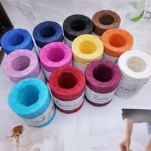 新款拉菲草编织绳，适合DIY手工包袋、帽子、夏季遮阳帽、靠垫等。 - 多色 - 查看 4