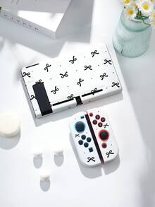 1pc Black Line Bow Dot Pattern Switch Protective Case, Storage Bag, Suitable For Switch2 (2025)/Switch OLED/Switch NS/Lite, New Switch 2nd Gen Gaming Accessories Protective Cover, Extended Battery Version Gaming Console Accessories Protective Cover, Best Gift For SWITCH Players - Multicolor - View 18
