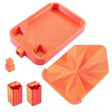 Multi-Color Rhinestone Diamond Painting Tray With 2 Trash Cans - Portable Craft Storage Box, Easy To Clean, Durable Plastic Material, Suitable For Diamond Painting Accessories And Craft Supplies - Stand - View 14