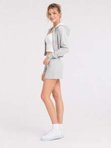 NikeCourt Borough Leather Comfortable, Versatile, Lightweight GS Low-Top Sneakers, White, Unisex - White - View 7